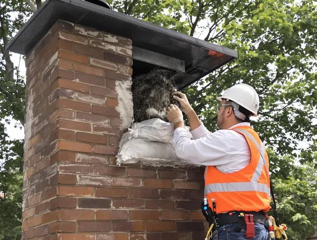 Humane removal of debris and animals by Fort Carson Chimney Sweep in Fort Carson, CO