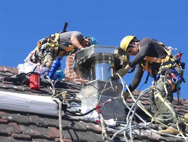 Protective chimney cap installed by Fort Carson Chimney Sweep in Fort Carson, CO