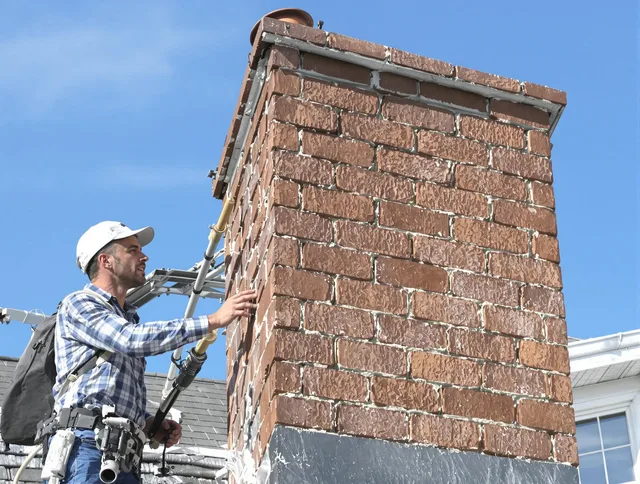 Brickwork for a chimney rebuild by Fort Carson Chimney Sweep in Fort Carson, CO