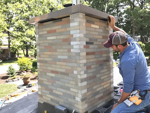 Fort Carson Chimney Sweep completing a modern chimney remodel in Fort Carson, CO