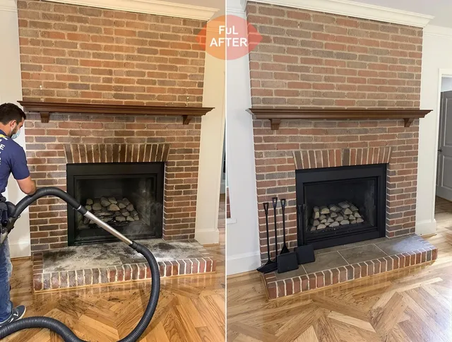 Fort Carson Chimney Sweep carefully sanitizing a fireplace in Fort Carson, CO