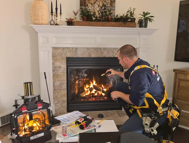 Safety-focused fireplace inspection by Fort Carson Chimney Sweep in Fort Carson, CO